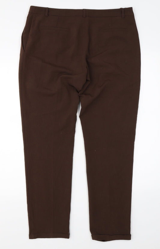 Pretty Girl Womens Brown Dress Pants Trousers Size 34 in L28 in