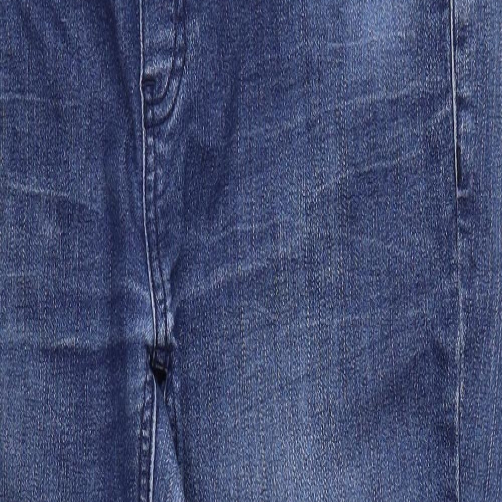 Mama-licious Womens Blue Denim Straight Jeans Size 35 in L30 in