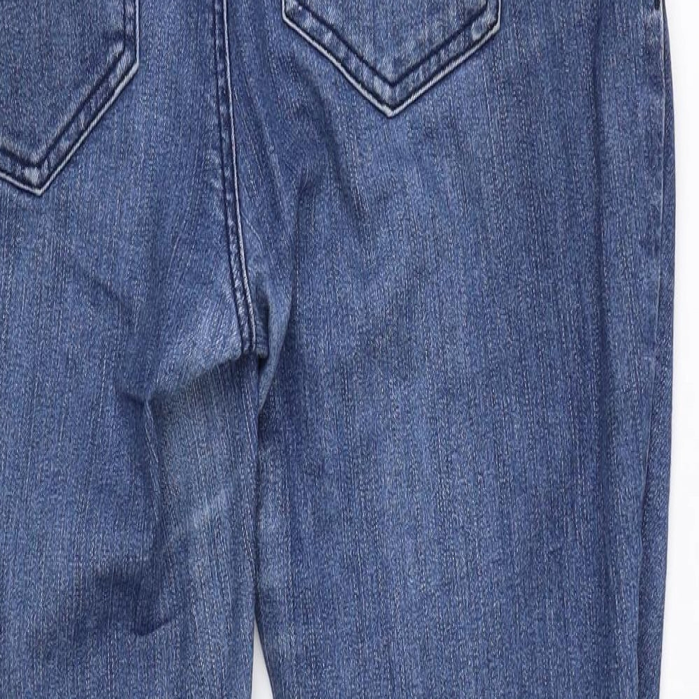 Mama-licious Womens Blue Denim Straight Jeans Size 35 in L30 in