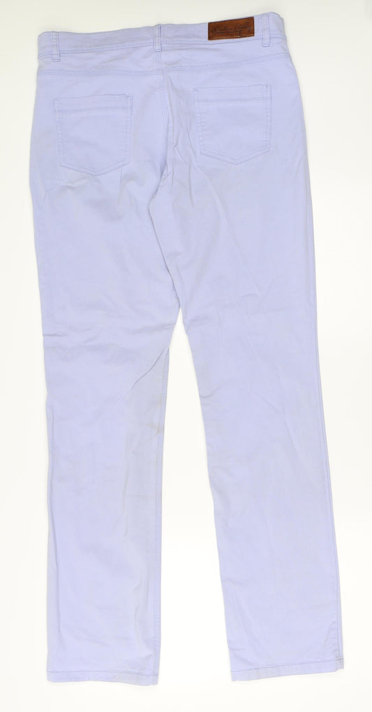 Southern Cotton Womens Purple Denim Skinny Jeans Size 14 L30 in