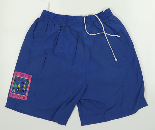 View From Mens Blue Sweat Shorts