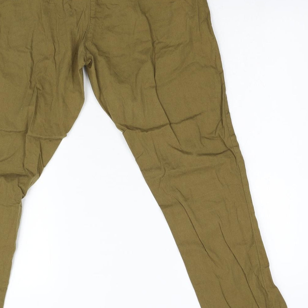 Evie Womens Brown Trousers Size 10 L30 in