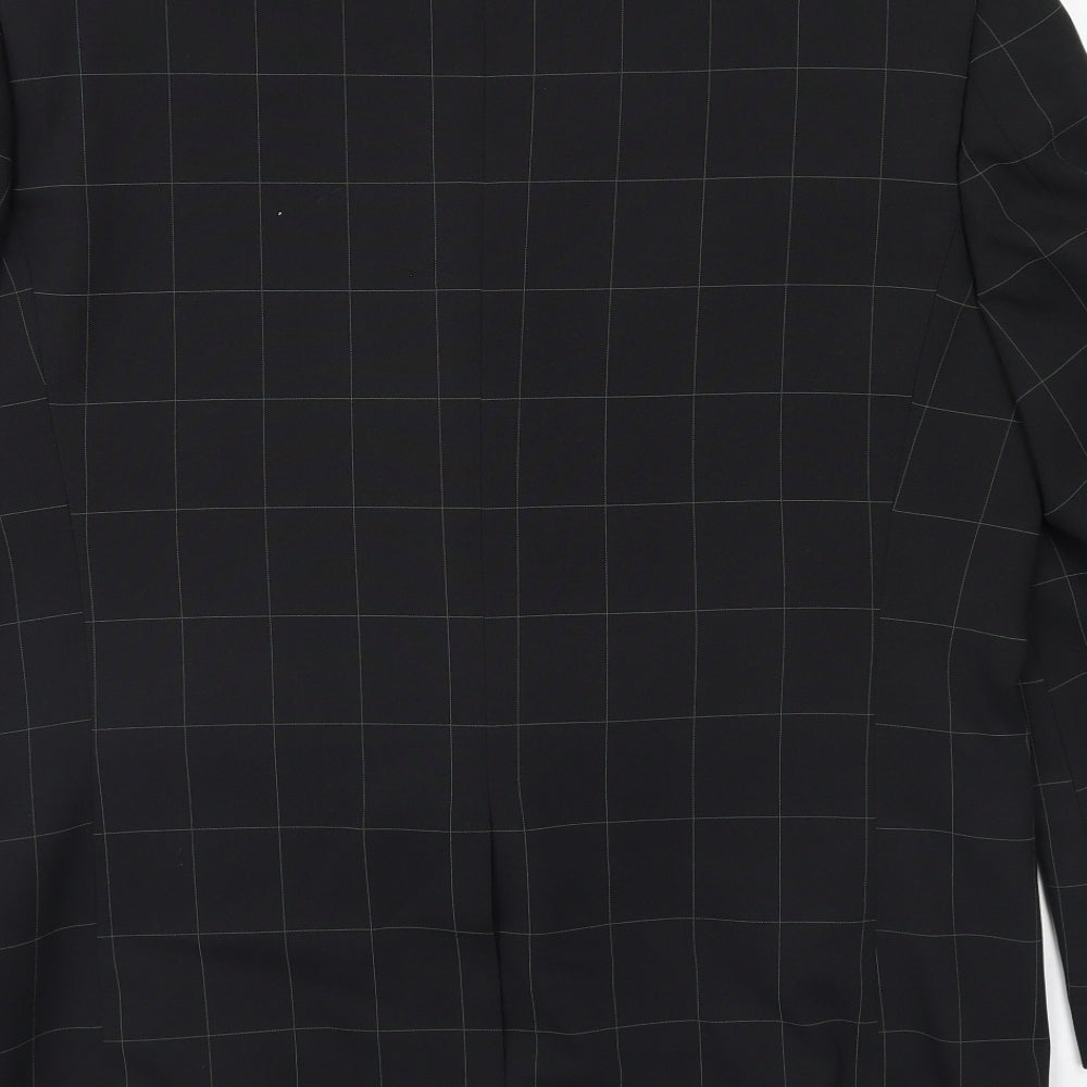 Mens Black Jacket Blazer - Black Mans Blazer