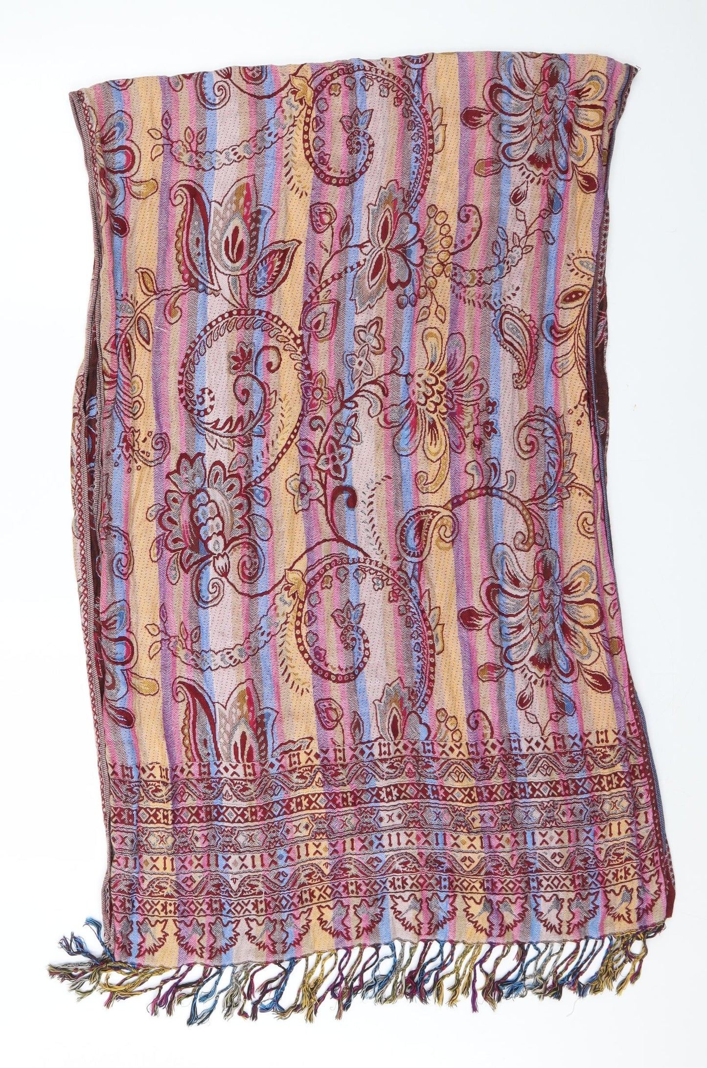 Womens Multicoloured Floral Shawl/Wrap - Shawl