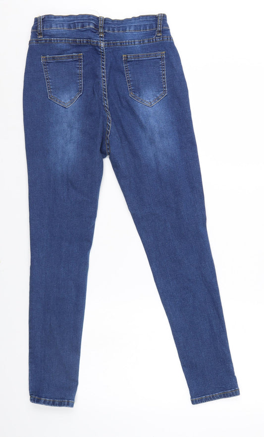 SheIn Womens Blue Skinny Jeans Size M L26 in - Shein Jean