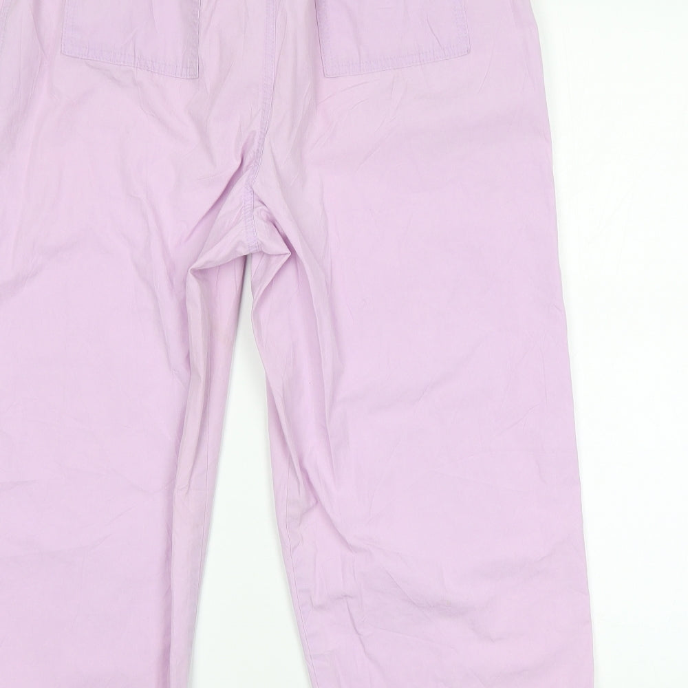 Preworn Womens Pink Cropped Trousers L36 in
