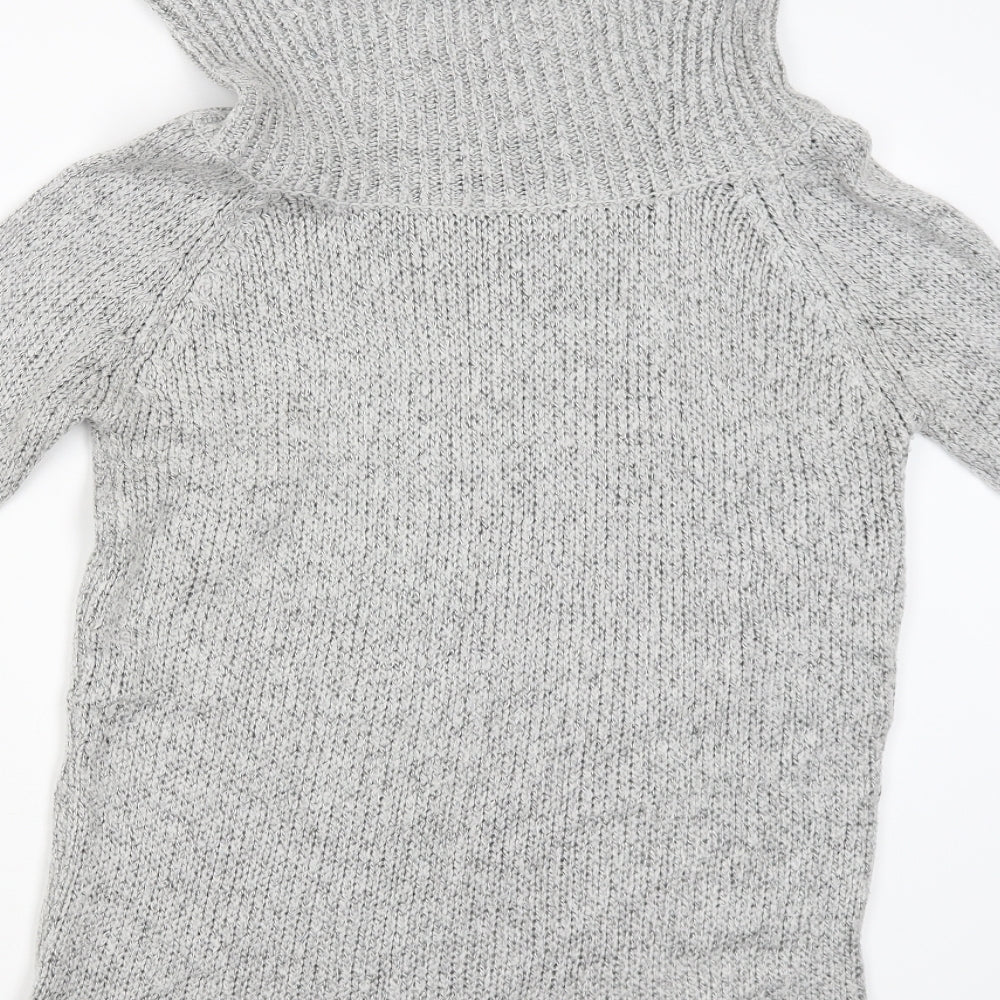 New Look Womens Grey Pullover Jumper Size M