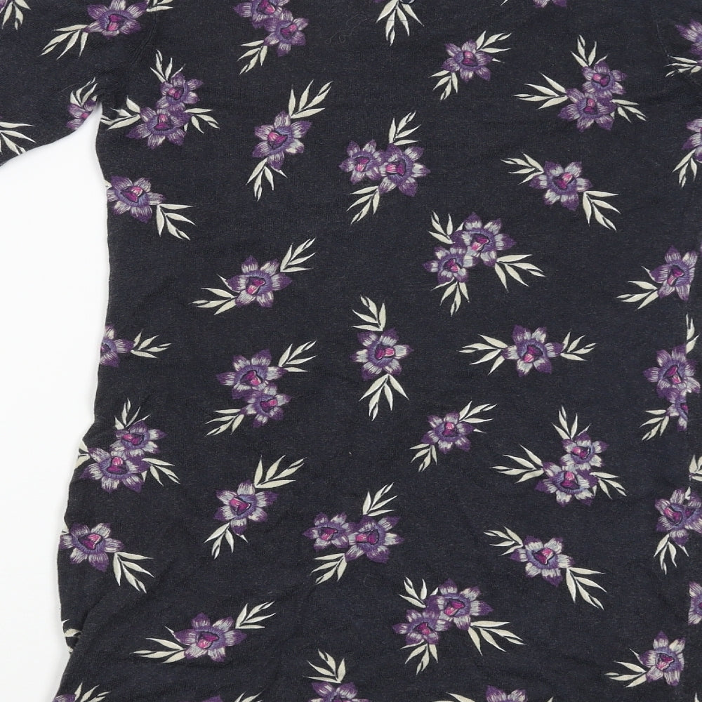 NEXT Womens Blue Floral Pullover Jumper Size 10