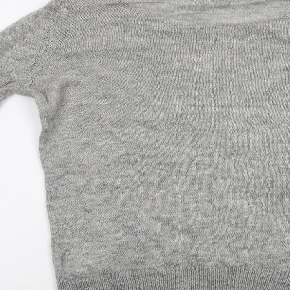 Dorothy Perkins Womens Grey Knit Pullover Jumper Size 12