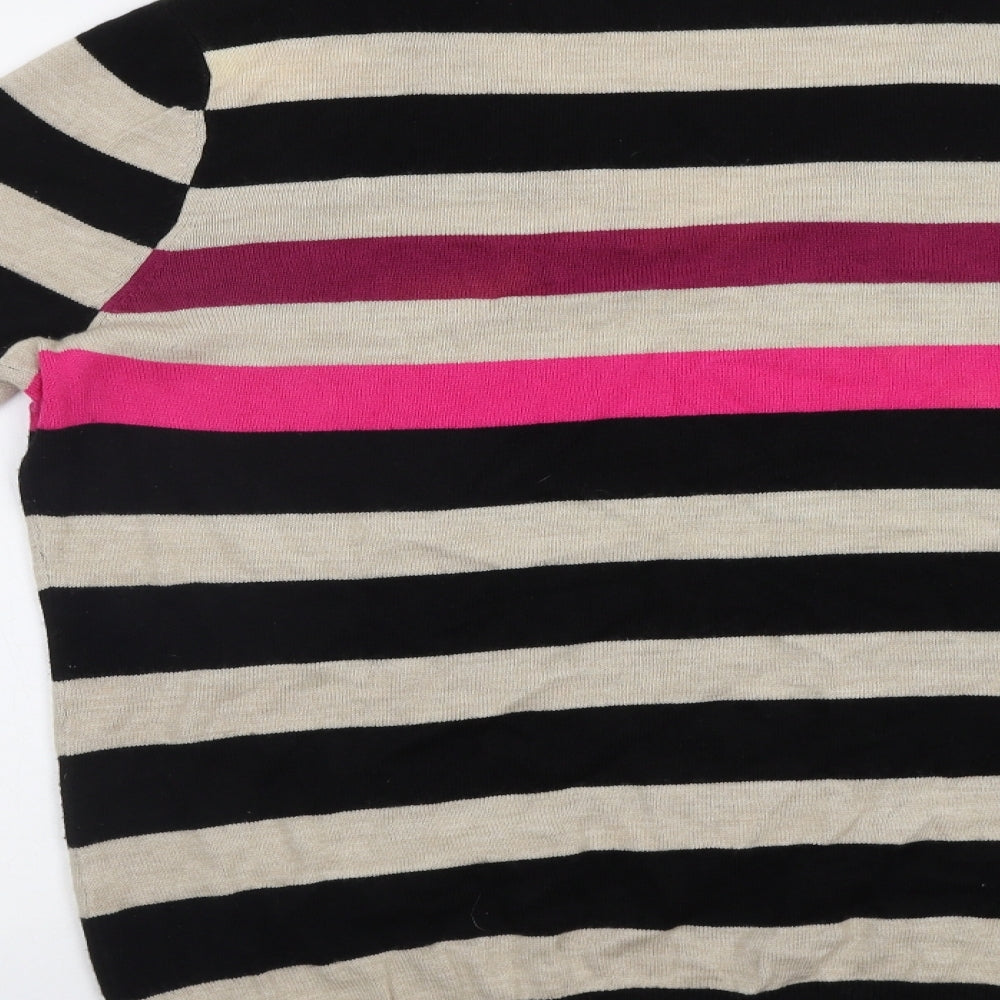 South Womens Multicoloured Striped Pullover Jumper Size L