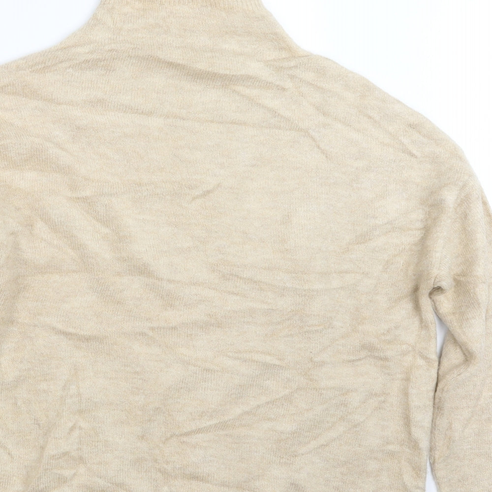 Marks and Spencer Womens Beige Knit Pullover Jumper Size S