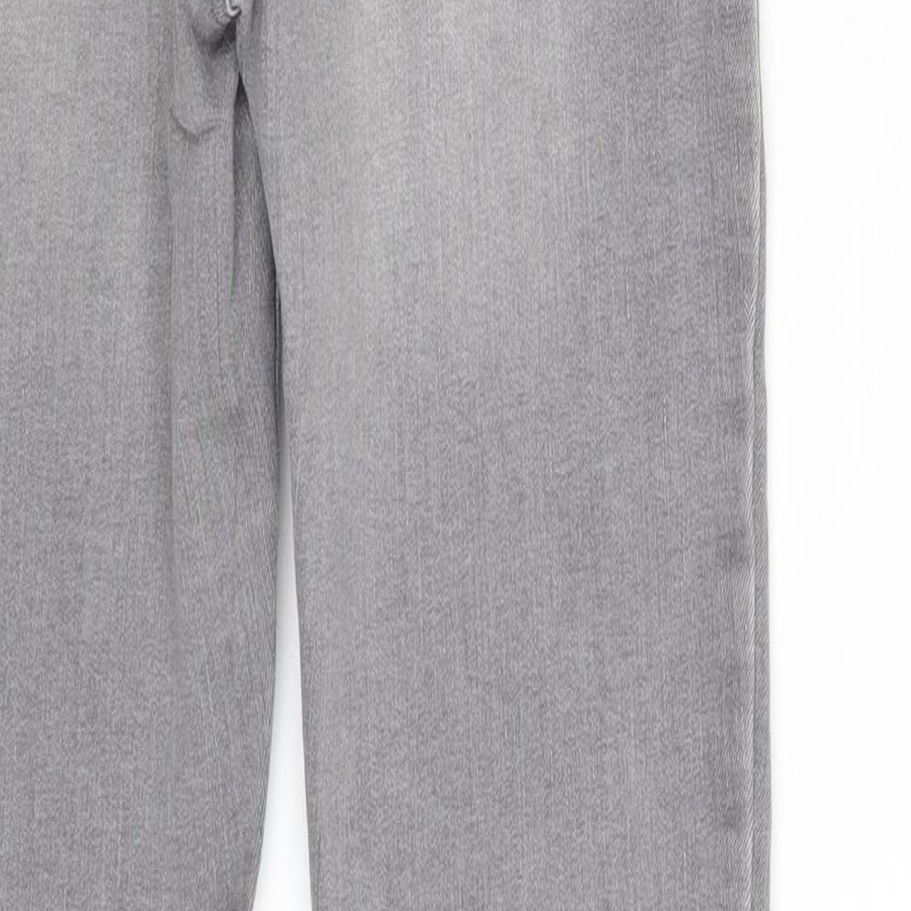 Denim & Co Womens Grey Denim Skinny Jeans Size 10 L30 in