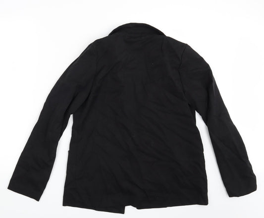 H&M Womens Black Jacket Blazer Size 14