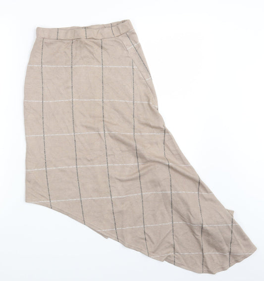 Figa Womens Beige Camouflage A-Line Skirt One Size