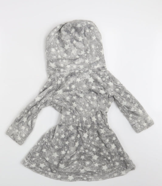 TU Girls Grey Top Robe Size 3-4 Years