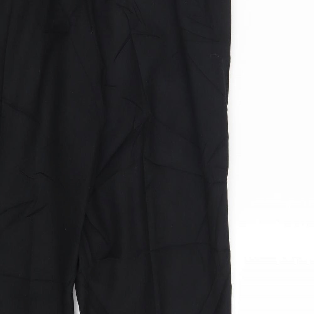 M&S Womens Black Dress Pants Trousers Size 14 L28 in