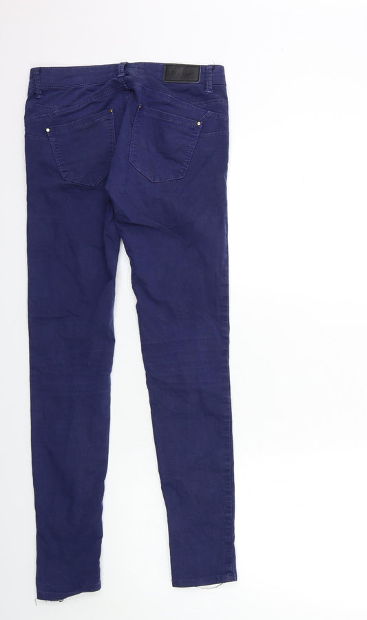 Stradivarius Womens Blue Denim Skinny Jeans Size 8 L29 in