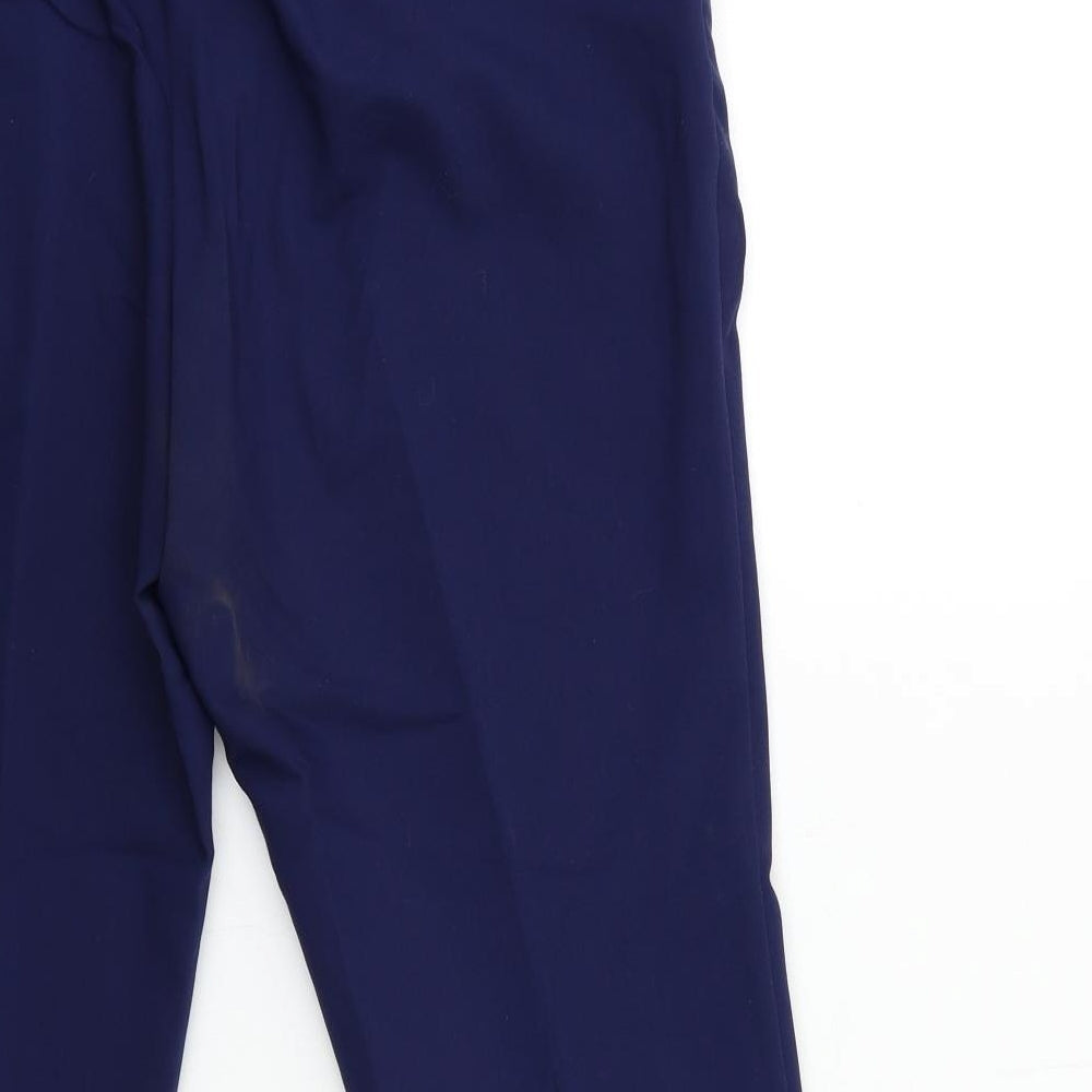Savoir Womens Blue Trousers Size 14 L25 in