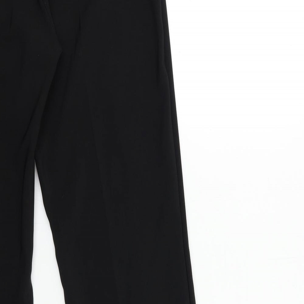 South Womens Black Trousers Size 12 L29 in