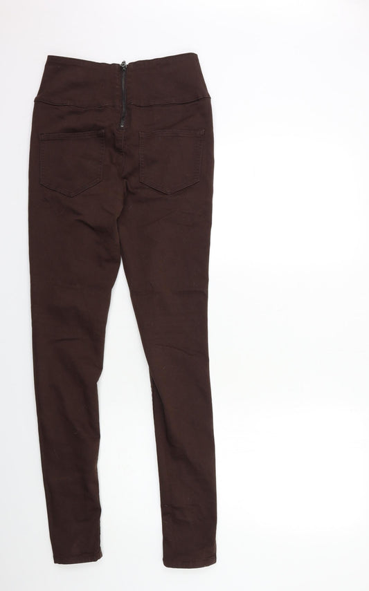Pieces Womens Brown Denim Skinny Jeans Size 23 in L31 in