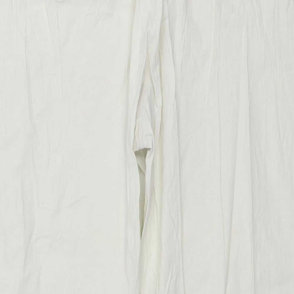 BB Womens White Cropped Trousers Size 20 L24 in