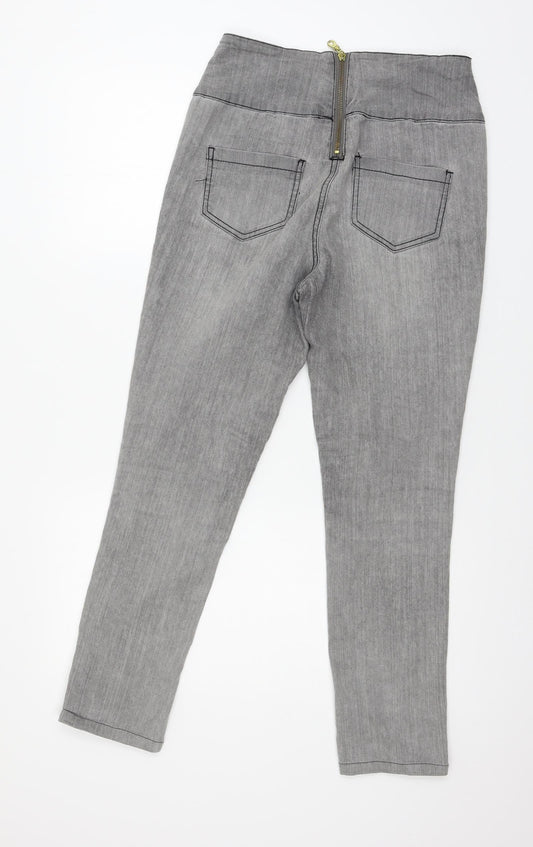 Pieces Womens Grey Denim Tapered Jeans Size 30 in L26 in