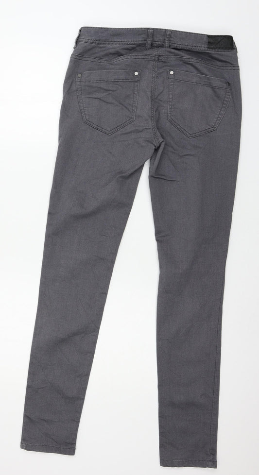 dranella Womens Grey Denim Skinny Jeans Size 12 L32 in