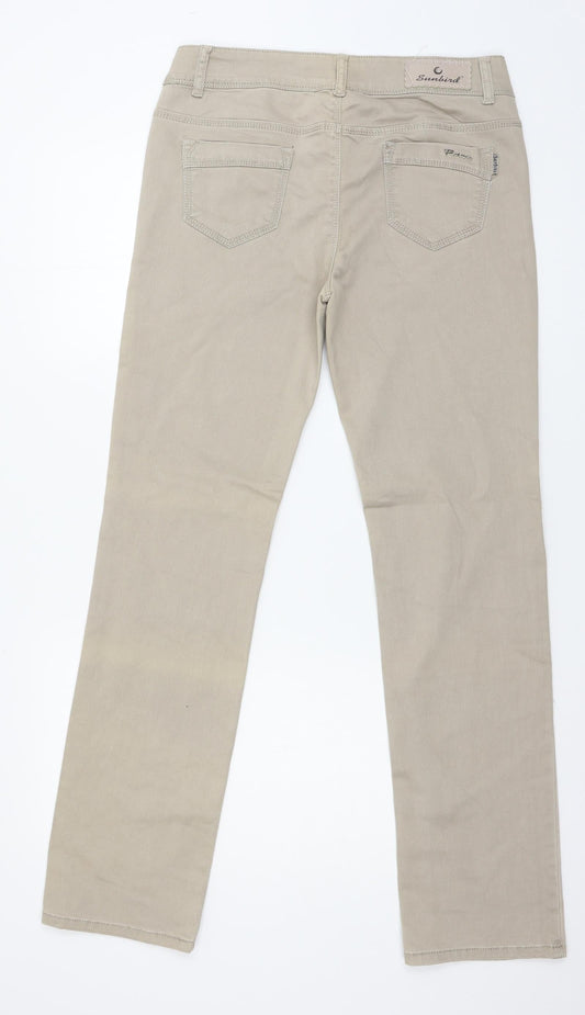Sunbird Womens Grey Denim Straight Jeans Size 34 in L31 in