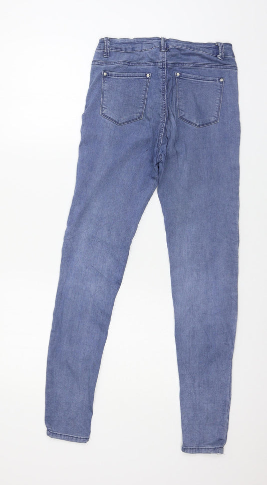 Goodies Womens Blue Denim Skinny Jeans Size 10 L28 in