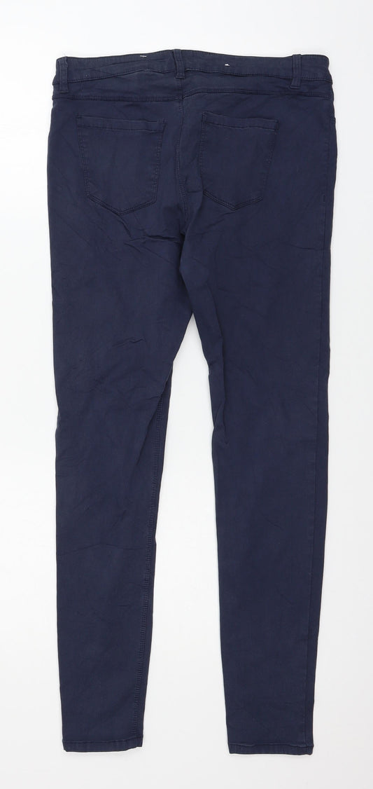 Denim Womens Blue Denim Skinny Jeans Size 32 in L28 in