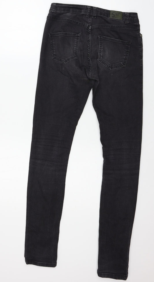 Five Units Womens Grey Denim Skinny Jeans Size 27 in L31 in