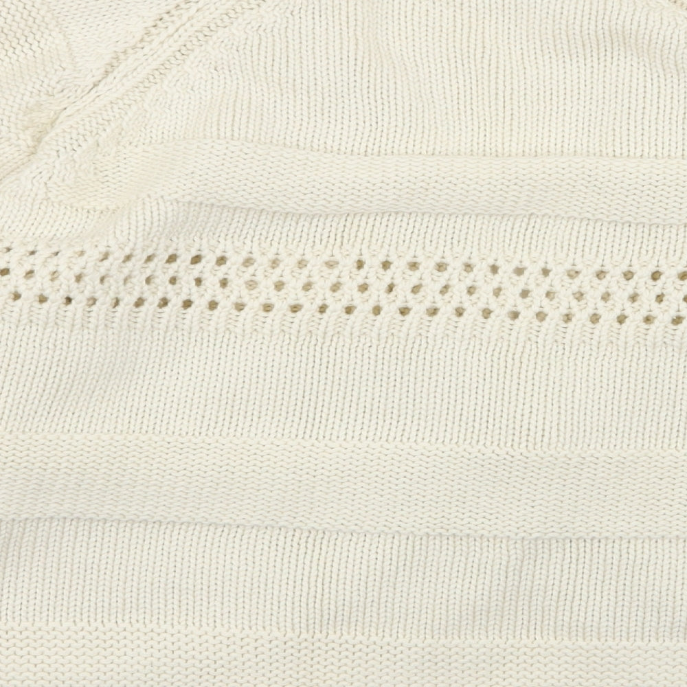 M&S Womens Ivory Cardigan Jumper Size 18