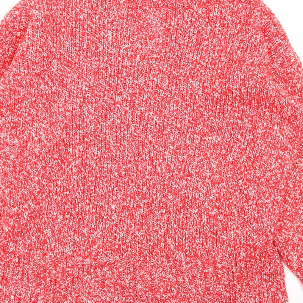 M&S Womens Red Pullover Jumper Size S