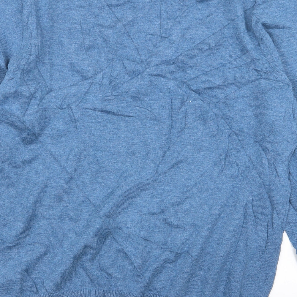 M&S Mens Blue Pullover Jumper Size S