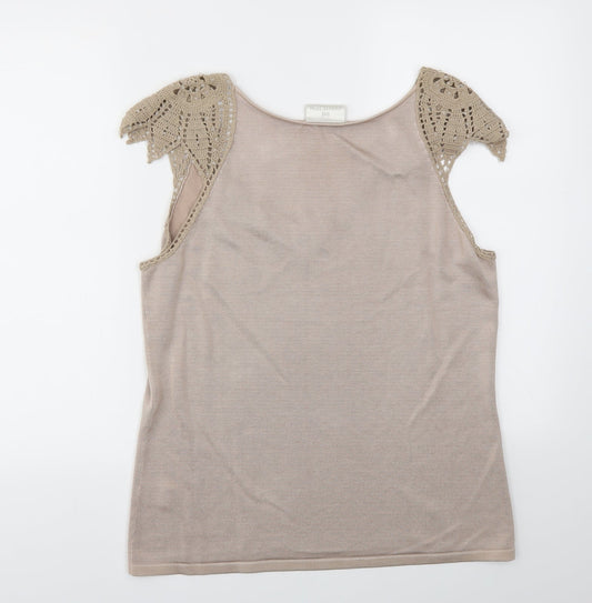 The Collection Womens Gold Basic T-Shirt Size 18