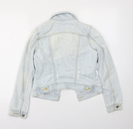 DENIM&CO Womens Blue Jacket Size 6