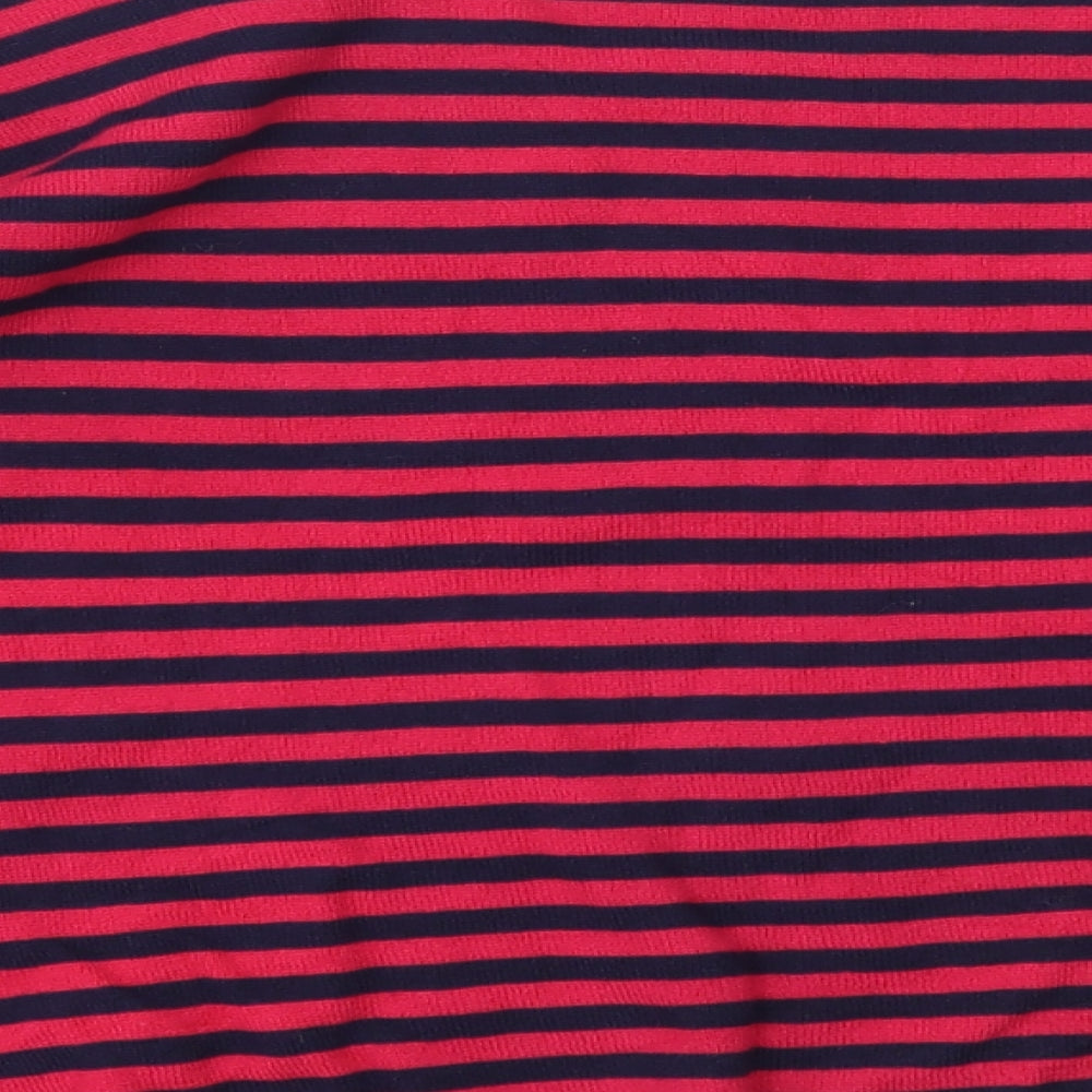 NEXT Womens Pink Striped Basic T-Shirt Size 12