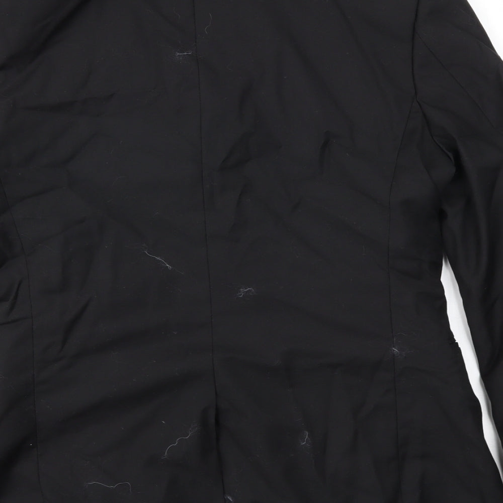 Topman Mens Black Jacket Blazer Size 38