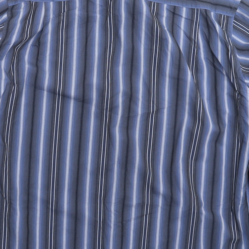 BHS Mens Multicoloured Striped Button-Up Size L