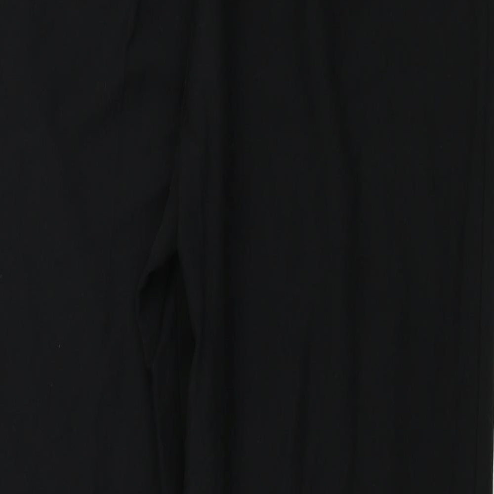 LUCIA Womens Black Trousers Size 12 L26 in