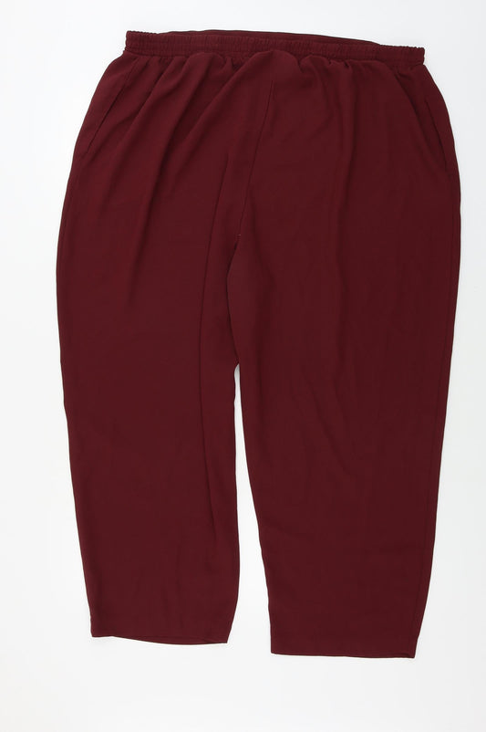 Target Womens Red Trousers Size 38 in L25 in