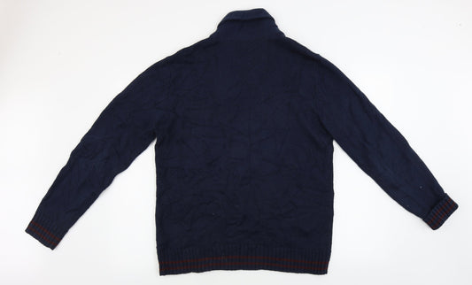 Ambrose Mens Blue Pullover Jumper Size L