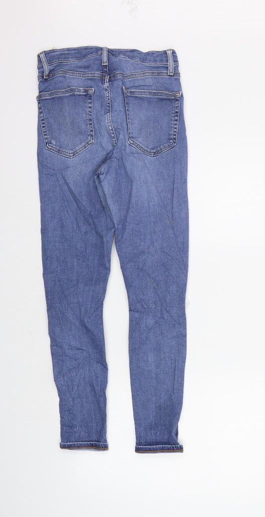 Topshop Womens Blue Straight Jeans Size 28 in L32 in