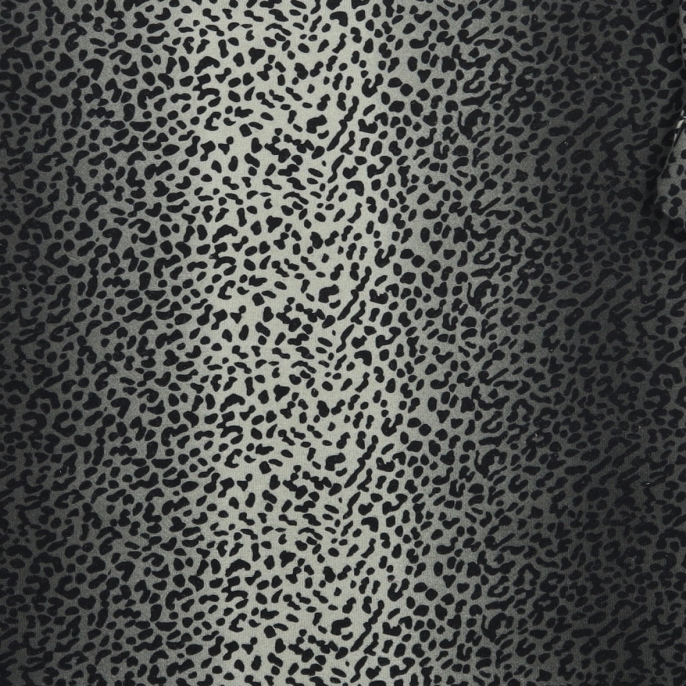 Only Womens Grey Animal Print Pullover Jumper Size M