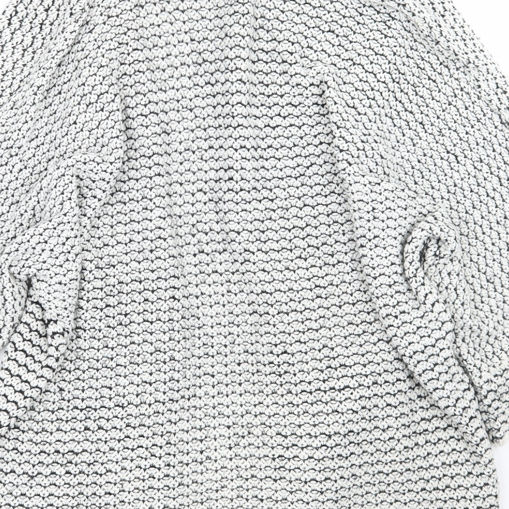 Newlook Womens White Cardigan Jumper Size M