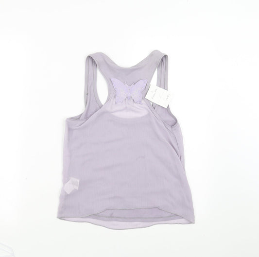 muchacha Womens Purple Basic Blouse Size XL