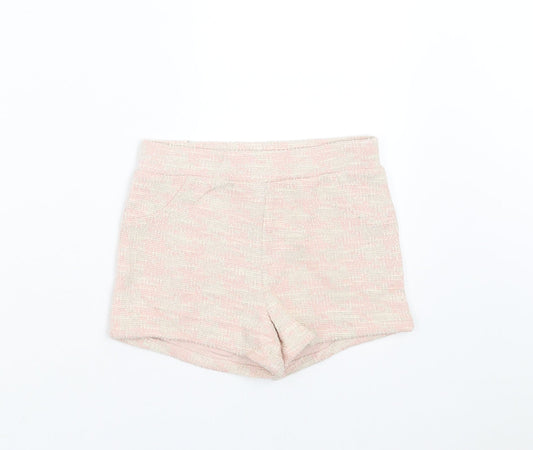 River Island Girls Pink Hot Pants Shorts Size 4-5 Years