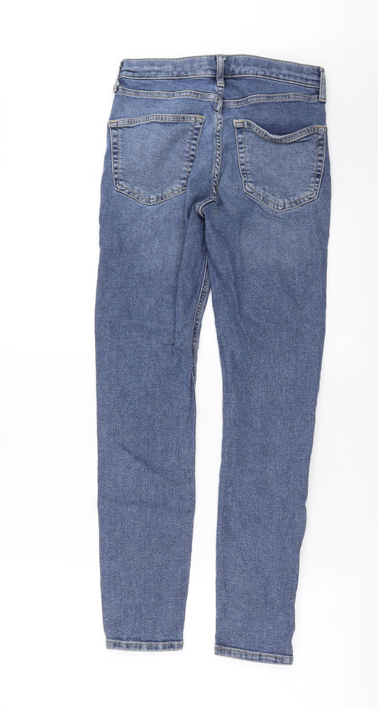Topshop Womens Blue Denim Skinny Jeans Size 26 in L28 in