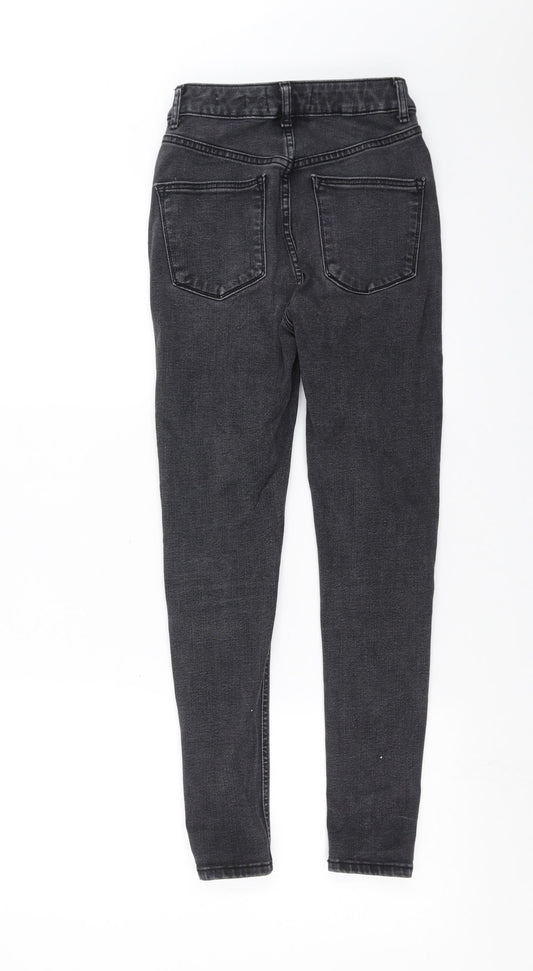 New Look Womens Grey Denim Skinny Jeans Size 6 L25 in
