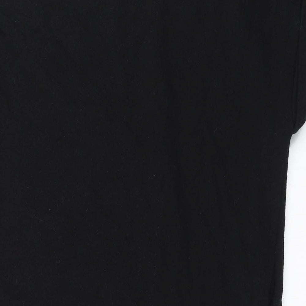 Moss Copenhagen Womens Black Pullover Sweatshirt Size S - Embroidered detail